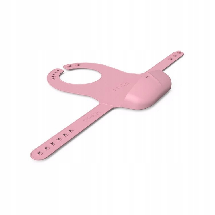 Everyday Baby Śliniak silikonowy z kieszonką Róż