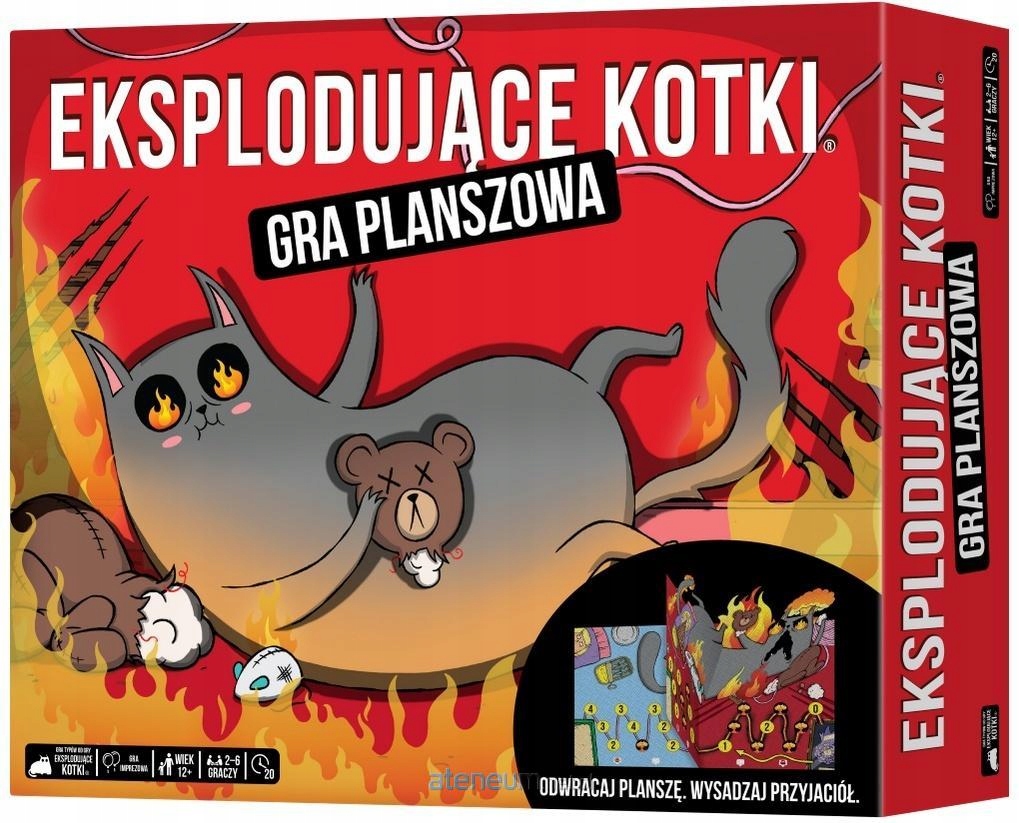 Eksplodujące Kotki: Gra planszowa Rebel