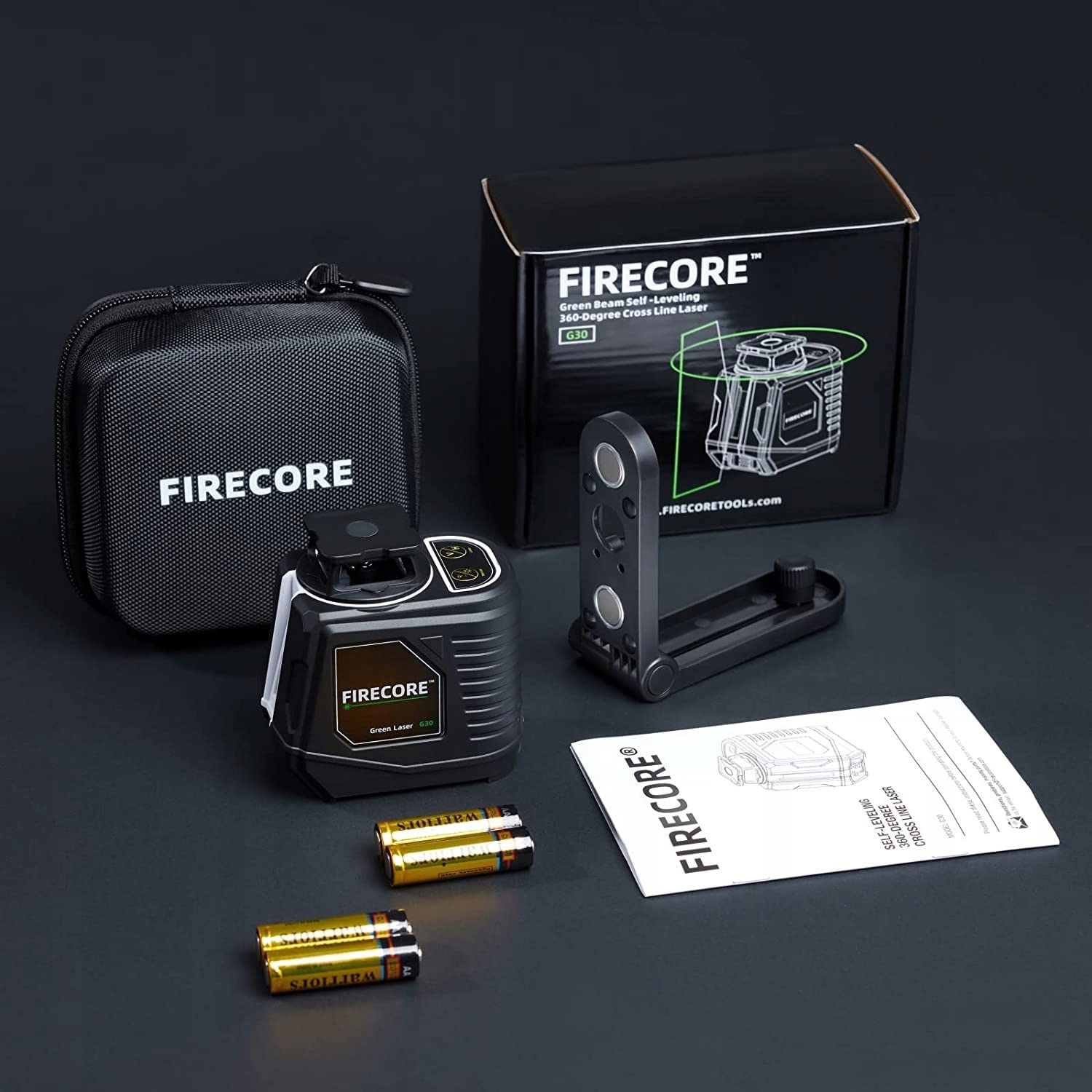 FIRECORE Laser Krzyżowy Ze Statywem Samopoziomujący Do Wnętrz Budowy — miniatura 8
