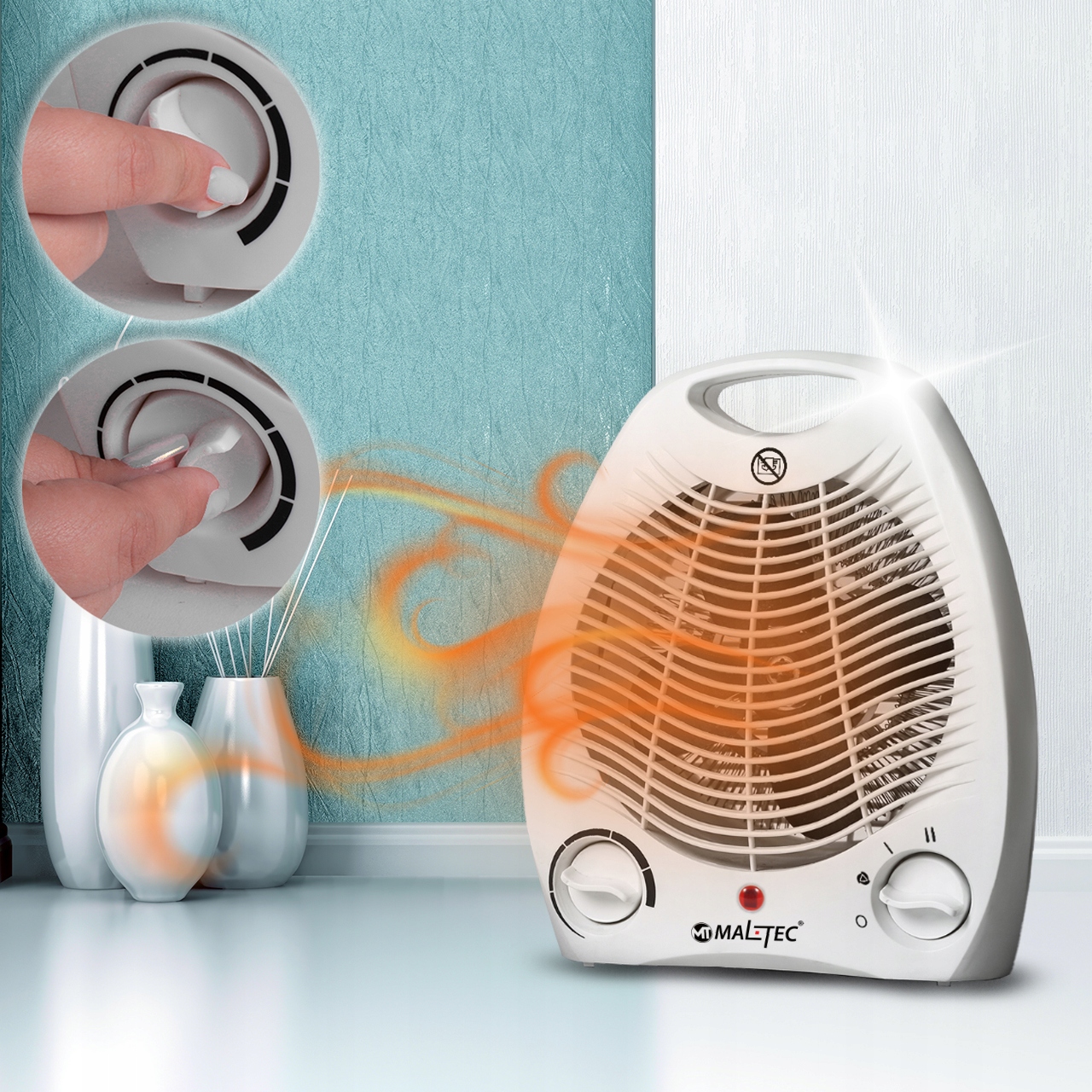 FARELKA FAN HEATER ELEKTRICKÝ OHŘÍVAČ 2000W Počet stupňů výkonu 2