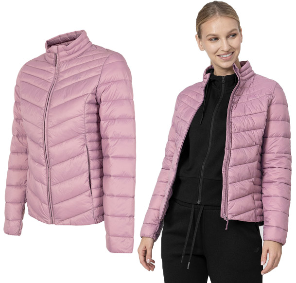 Dámská péřová bunda 4F KUDP002 prošívaná, velikost S