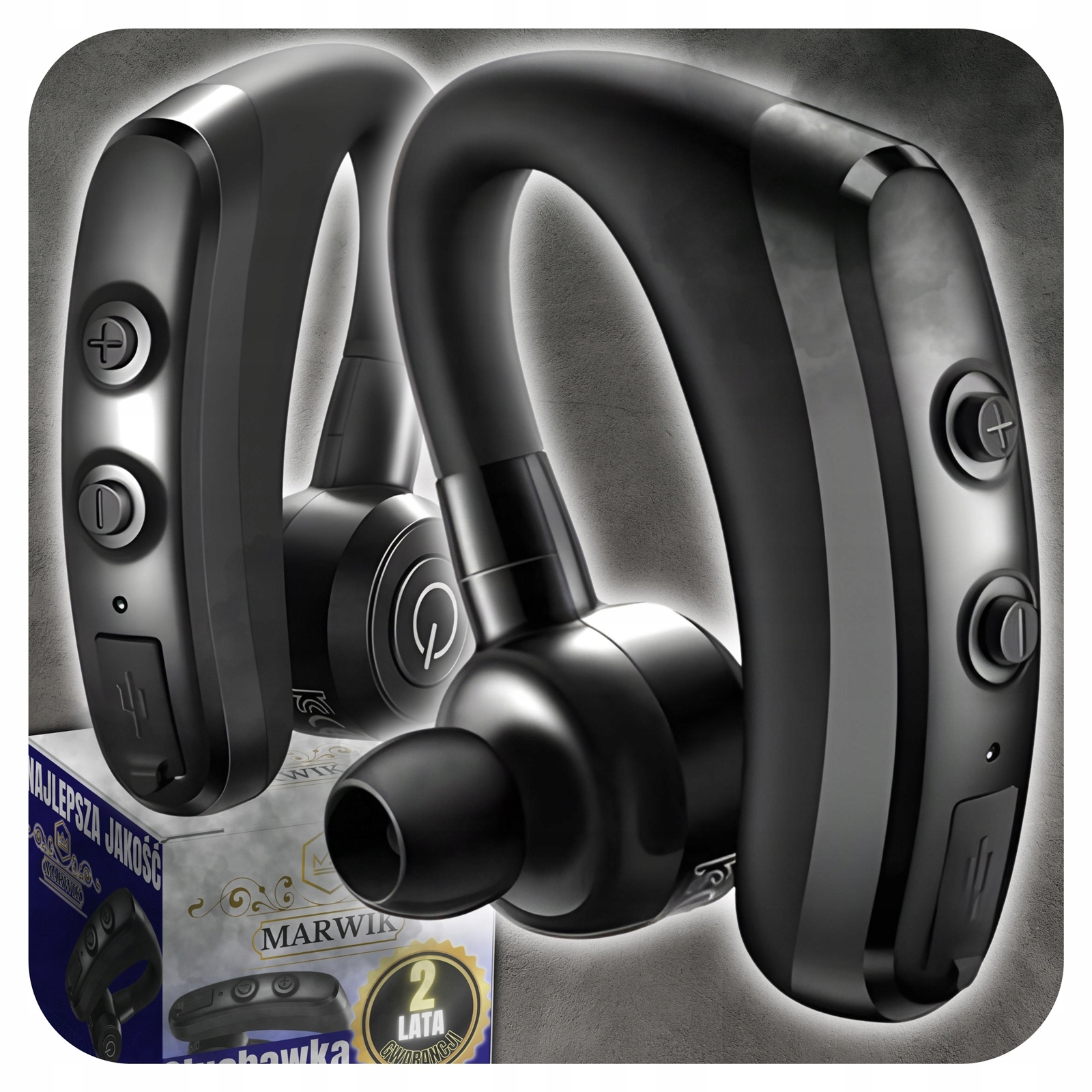 BEZPRZEWODOWA SŁUCHAWKA DO ROZMÓW BLUETOOTH DWA TELEFONY ZMODERNIZOWANA BT EAN (GTIN) 5906236128240