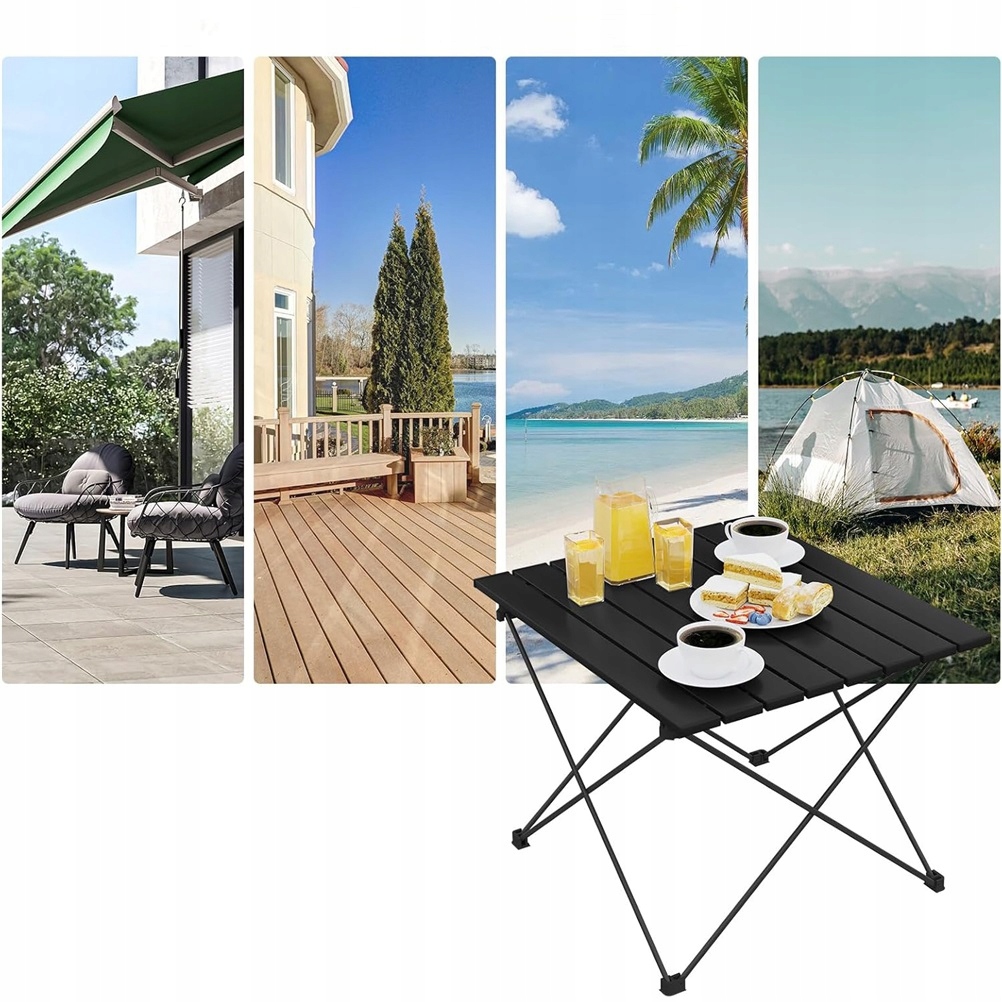 Skládací Stůl Pro Kempování 67X47X42 CM, Turistický, Na Piknikovou Pláž