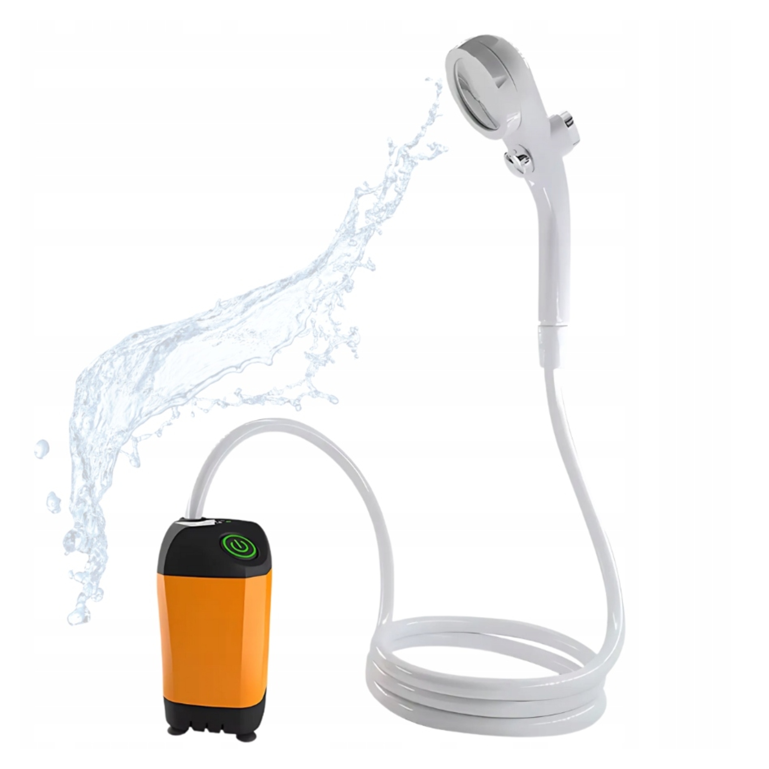 Přenosná Turistická Kempingová Sprcha Bezdrátová Usb LCD displej