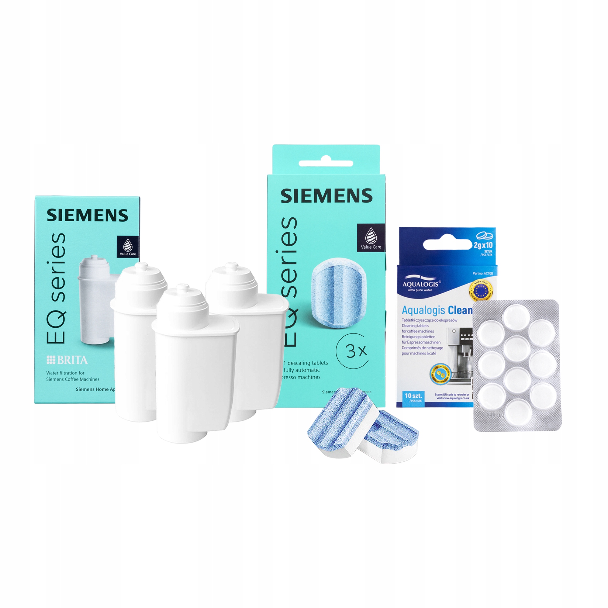 3x Filtr vody Intenza TZ70003 pro kávovar Siemens Odvápňovač tablety