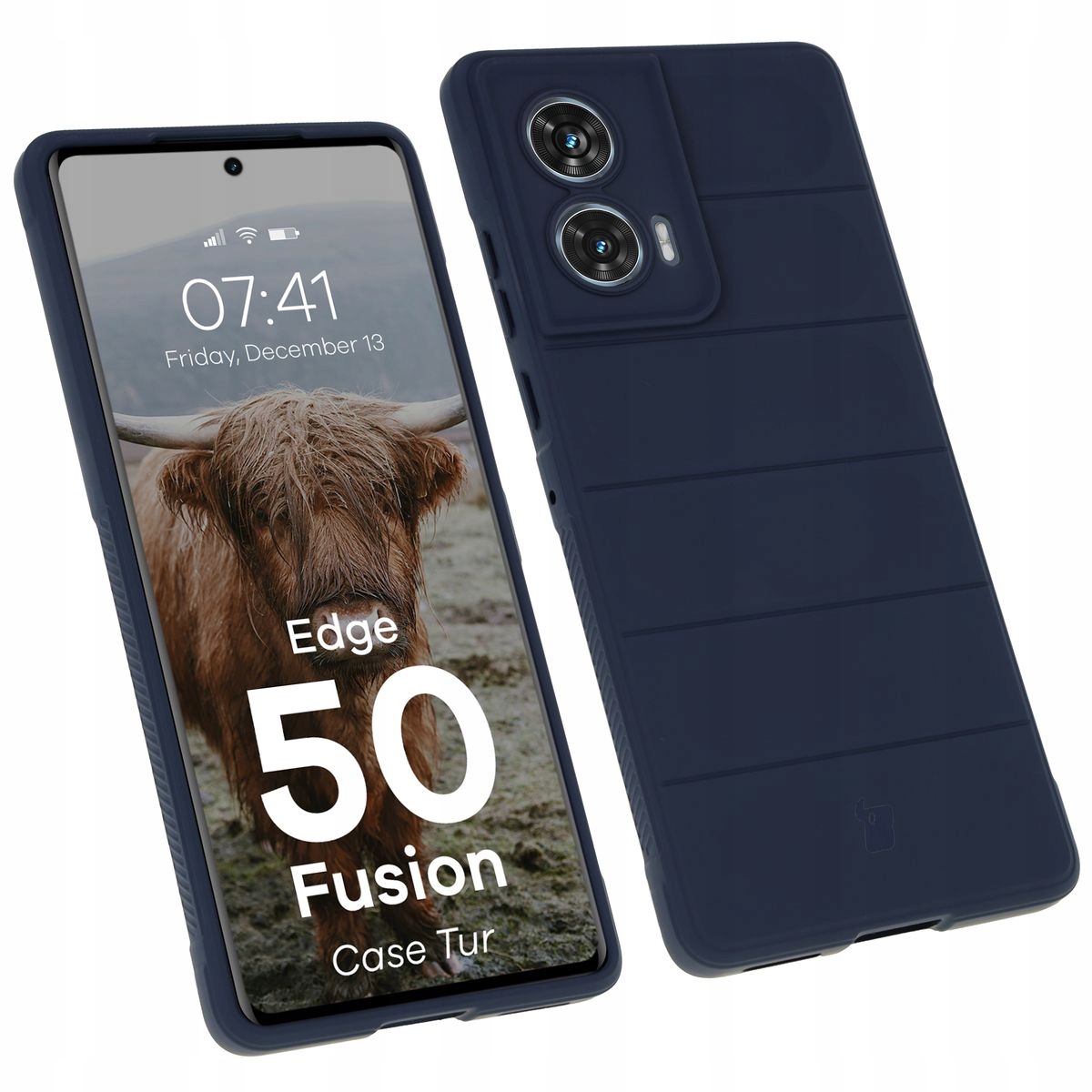 Plecki Bizon do Motorola Edge 50 Fusion niebieski