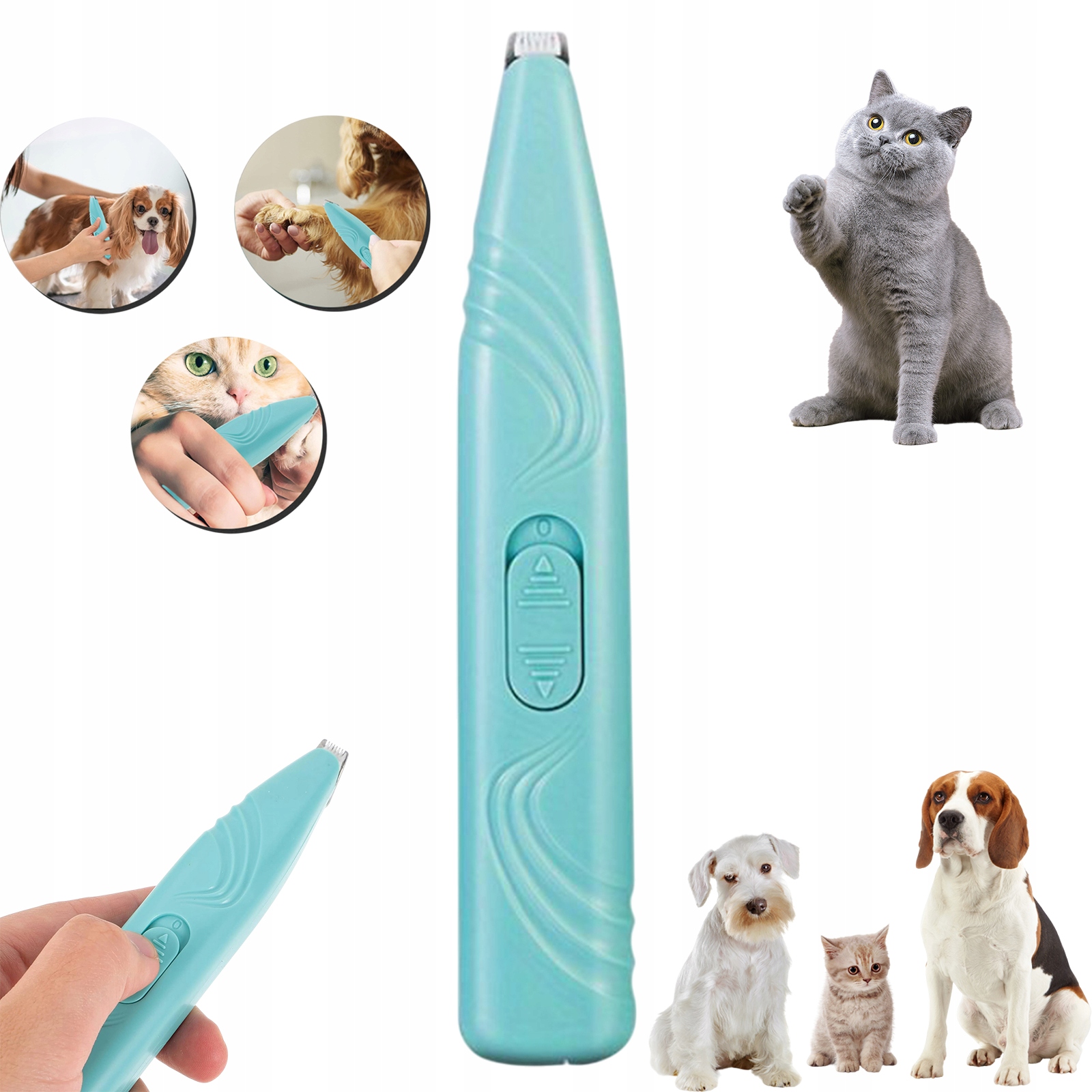 Levně Mini Elektrický Zastřihovač Pro Psy A Kočky, Bezdrátový, Pro Grooming