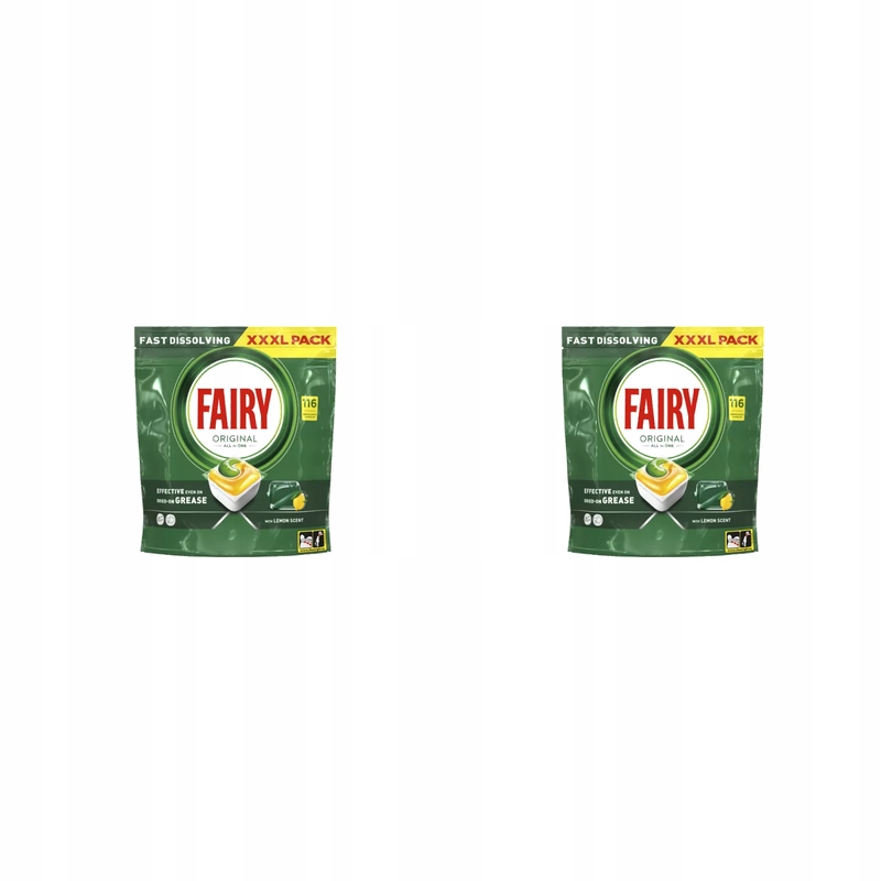 Fairy Original All In One Kapsle do myčky nádobí Citron 116 ks X2