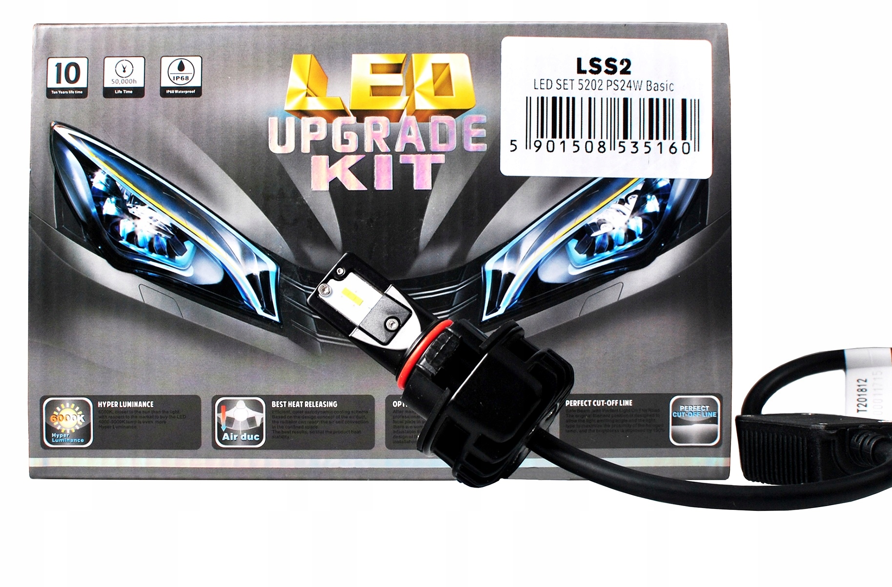 Žárovky 5202 PS24W Led 5700K 5200lm 200% M-tech