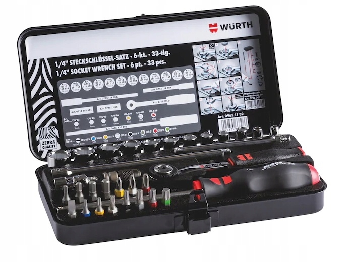 Klucz zestaw kluczy Wurth 09651132 32 el. Marka Wurth