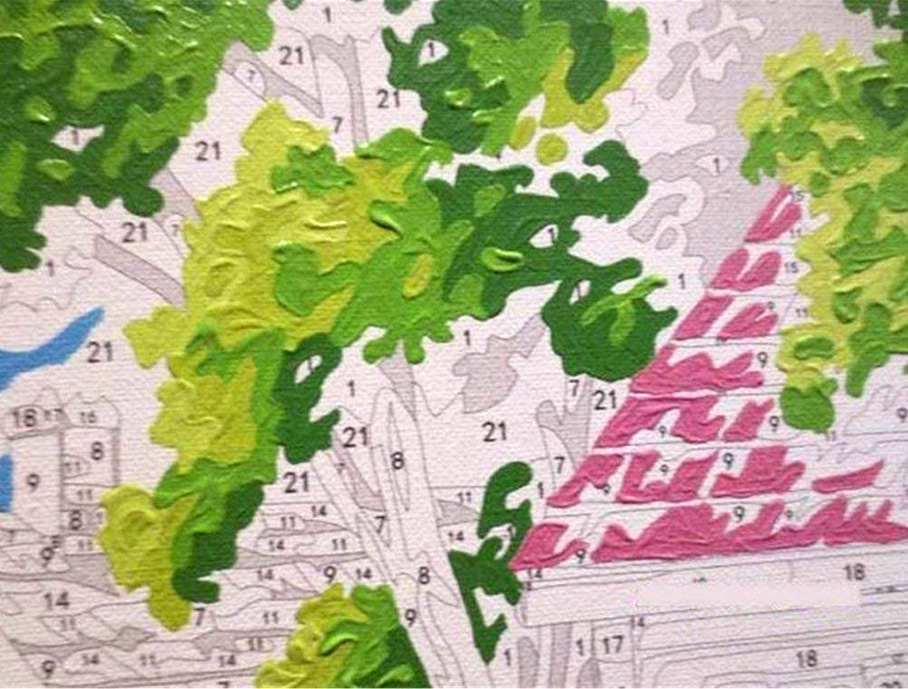 Malowanie Po Numerach Obraz do malowania NA RAMIE DREWNIANEJ Szerokość produktu 40 cm