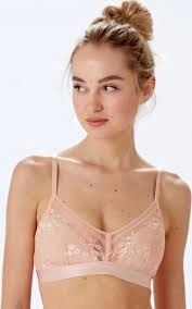 Podprsenka Pretty Polly Botanical bez kostic 85B pudrová růžová