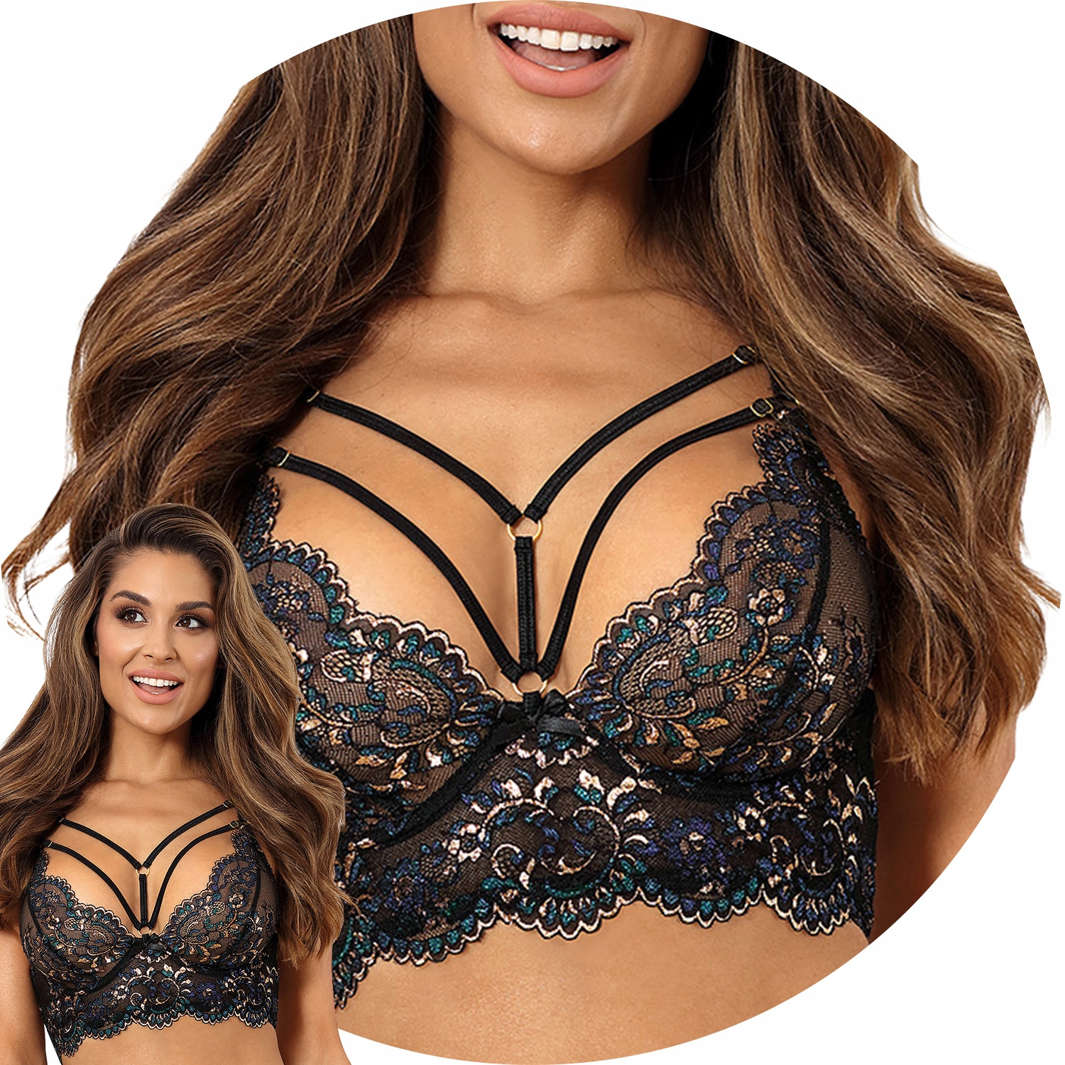 Axami V-10391 Podprsenka Měkký polokorzet černá 75C