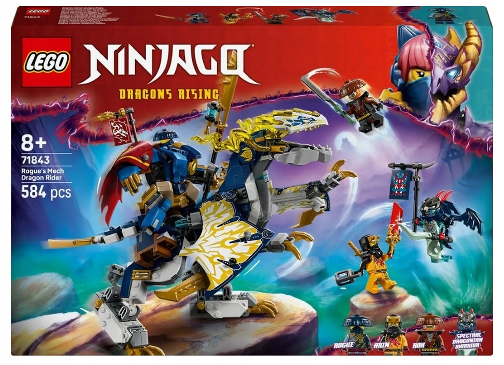 Stavebnice Mech Dračího Jezdce Rogue 71843 Lego Ninjago