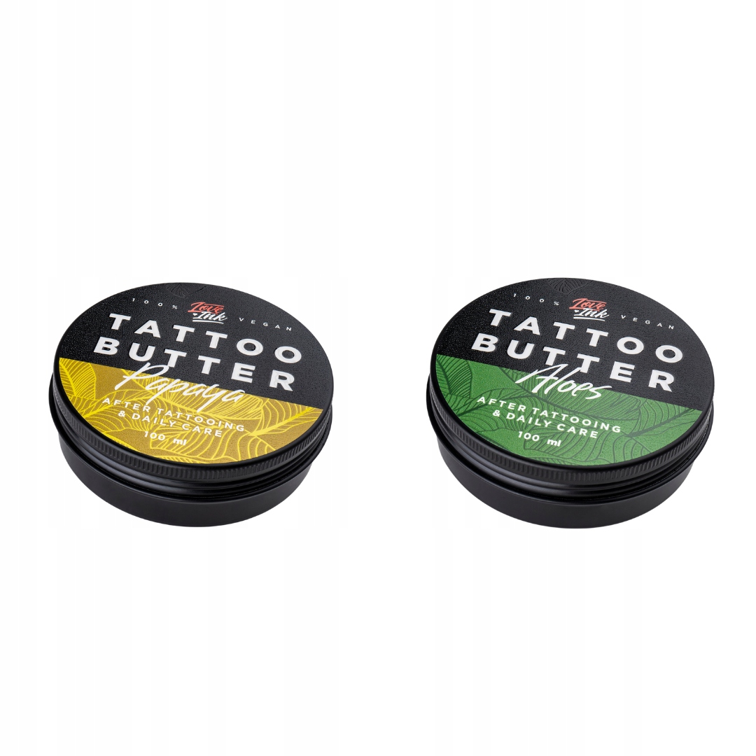 Zestaw do pielęgnacji tatuażu 2x100ml Papaya Aloes Loveink Tattoo Butter