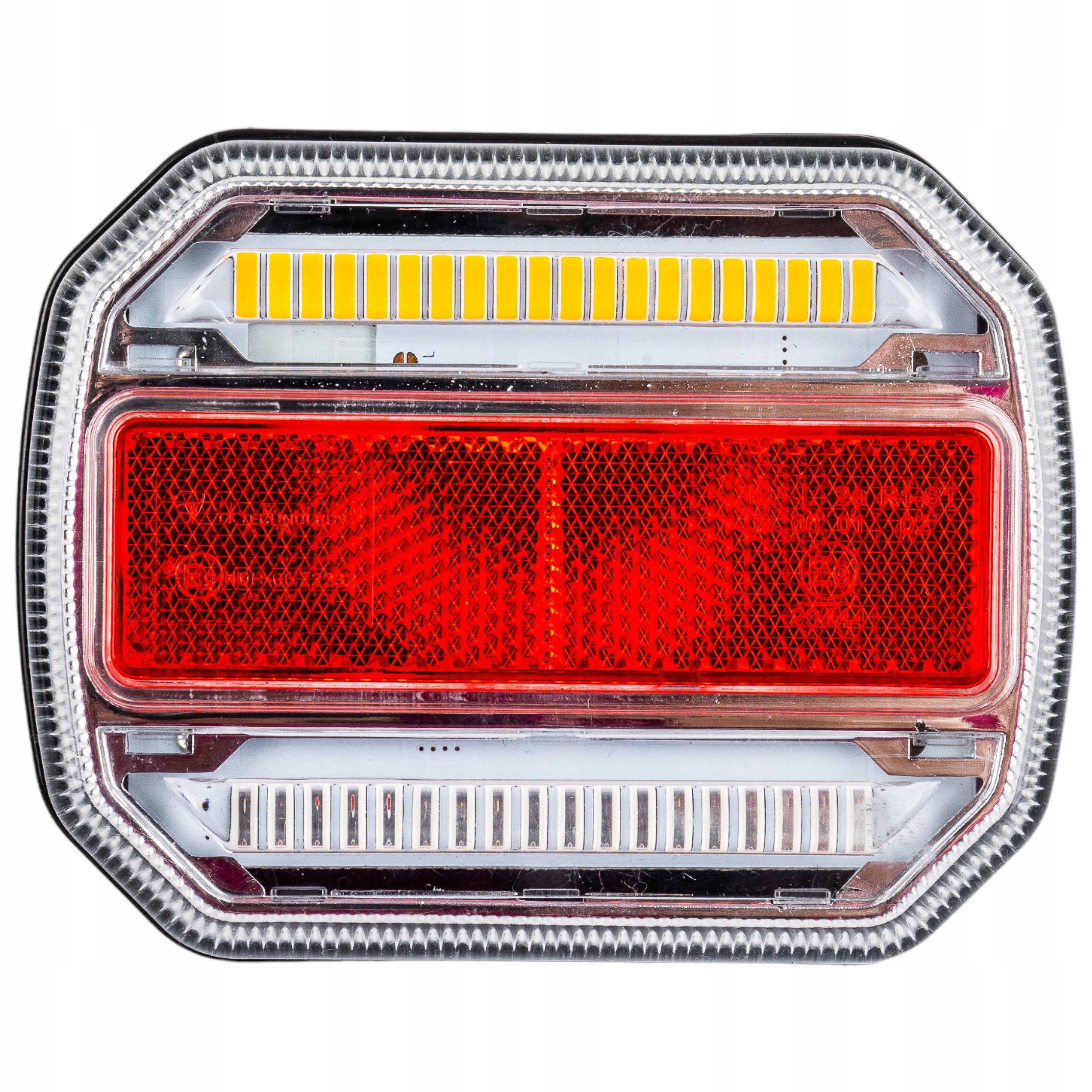 Belaidžių galinių LED lempų rinkinys su magnetais, 12–24 V, 7 kontaktų, IP67, iki 20 m, 93 × 118 × 64 mm
