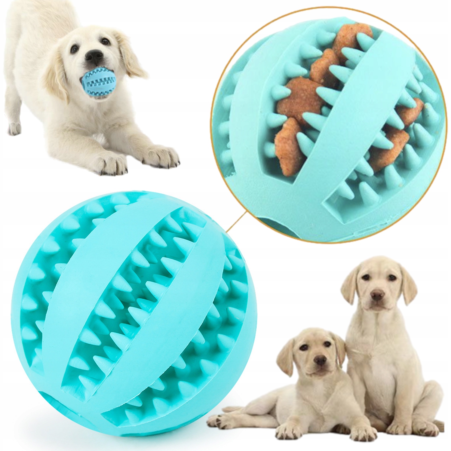 

Zabawka Dla Psa Kula Piłka Gryzak Na Przysmak 6 CM