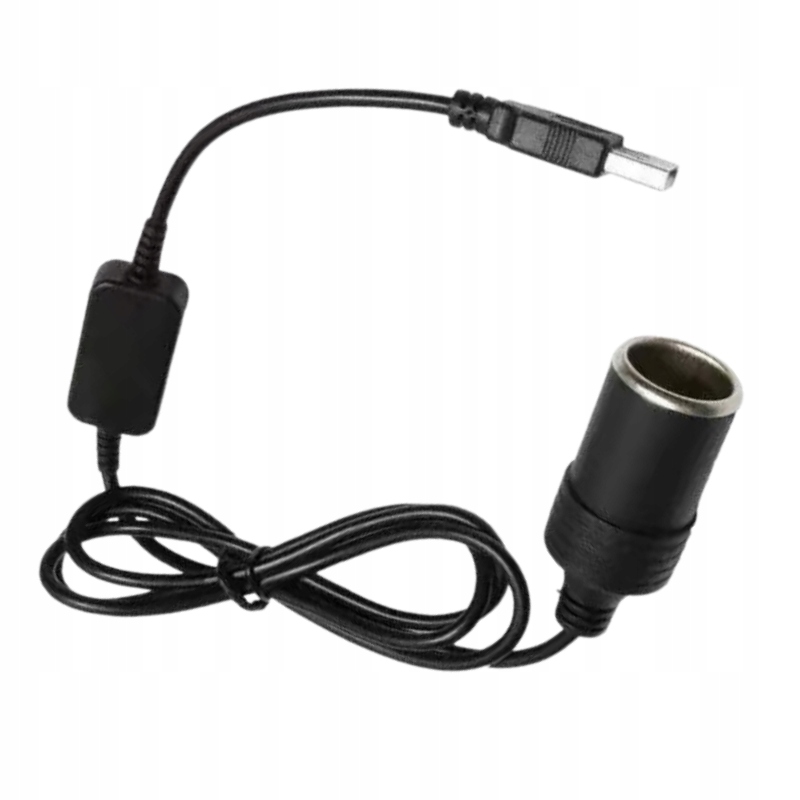 Adapter Auto Konwerter Usb Gniazdo Zapalniczki 1m