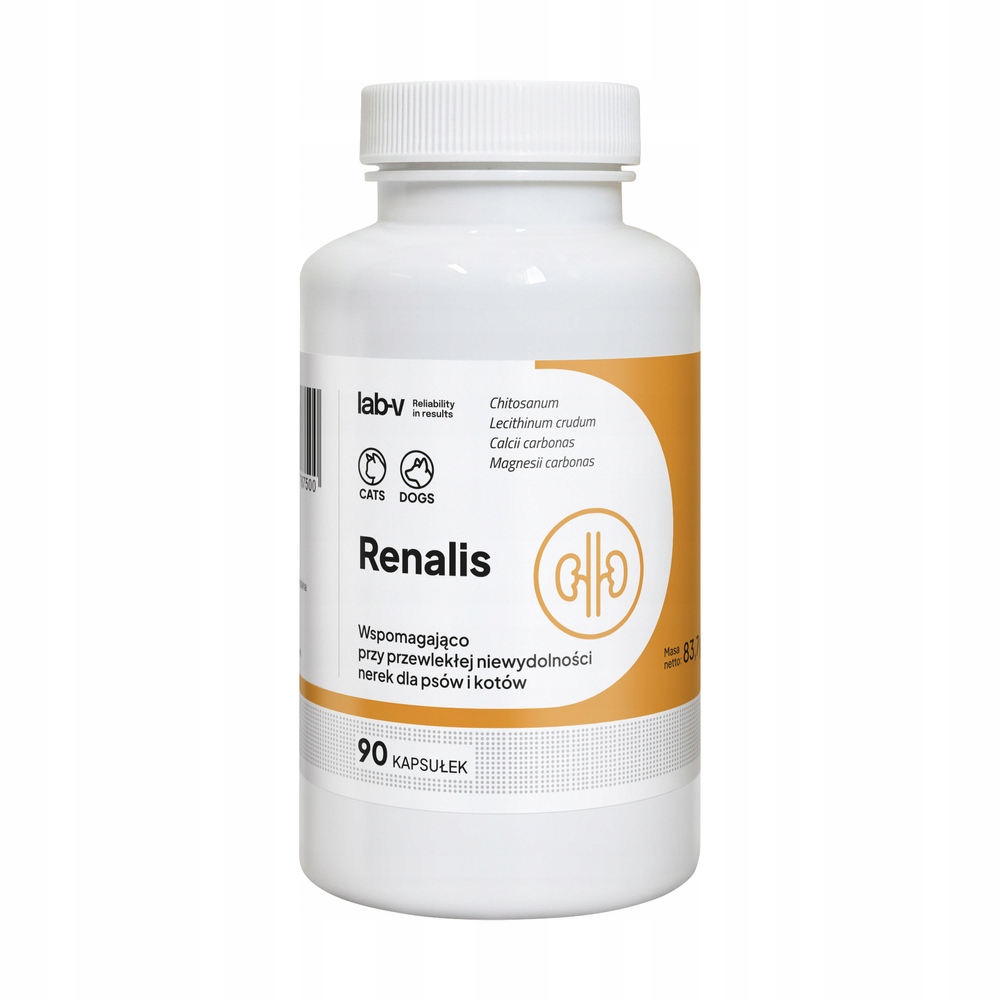 Levně Lab-v Renalis – chronické selhání ledvin pro psy a kočky – 90 kapslí