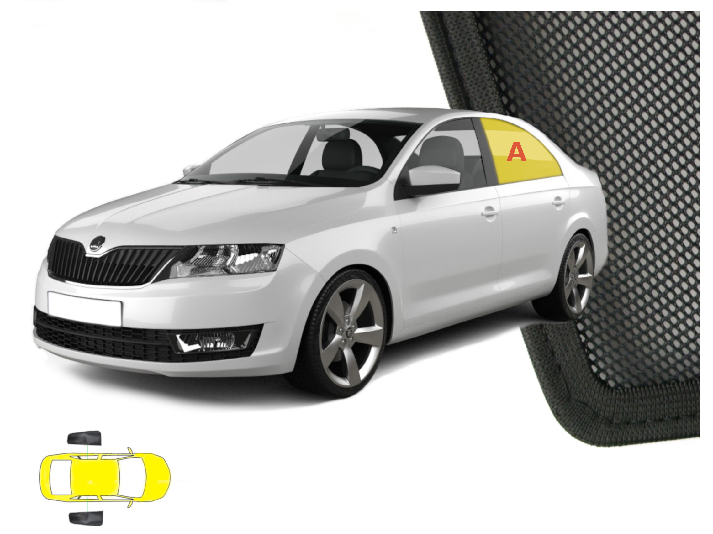 Sluneční clony Škoda Rapid liftback