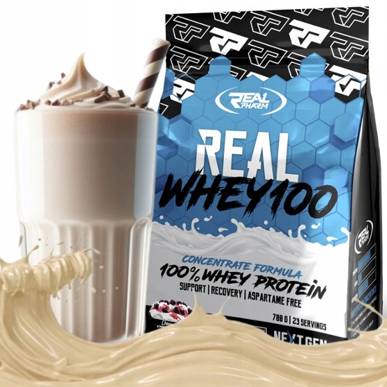 Bílkovina Wpc protein Real Pharm Real Whey 100 2000 g Bílá Čokoláda