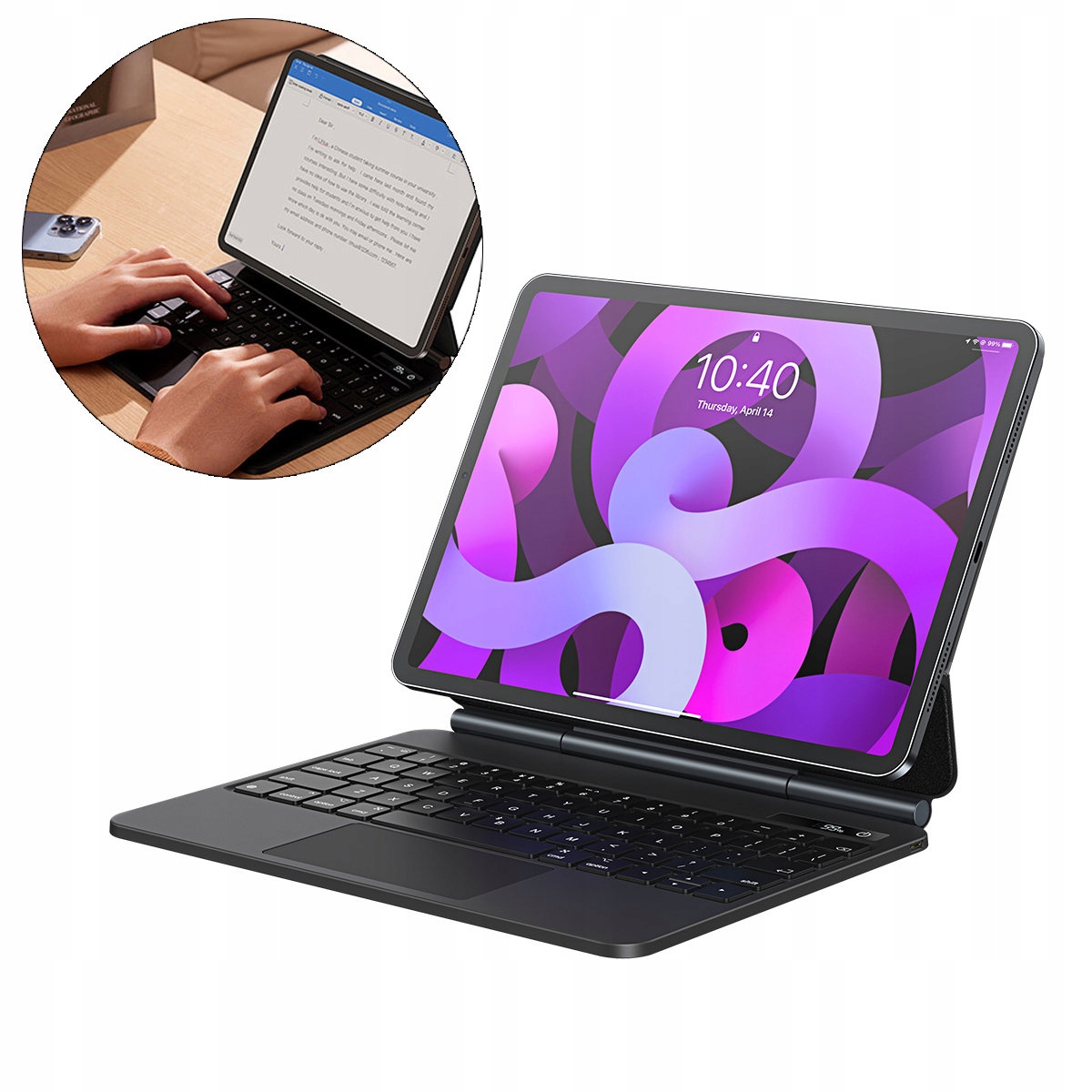 Puzdro Baseus Brilliance Keyboard pre Apple iPad Air 10.9 (4. a 5. gen)/iPad Pro