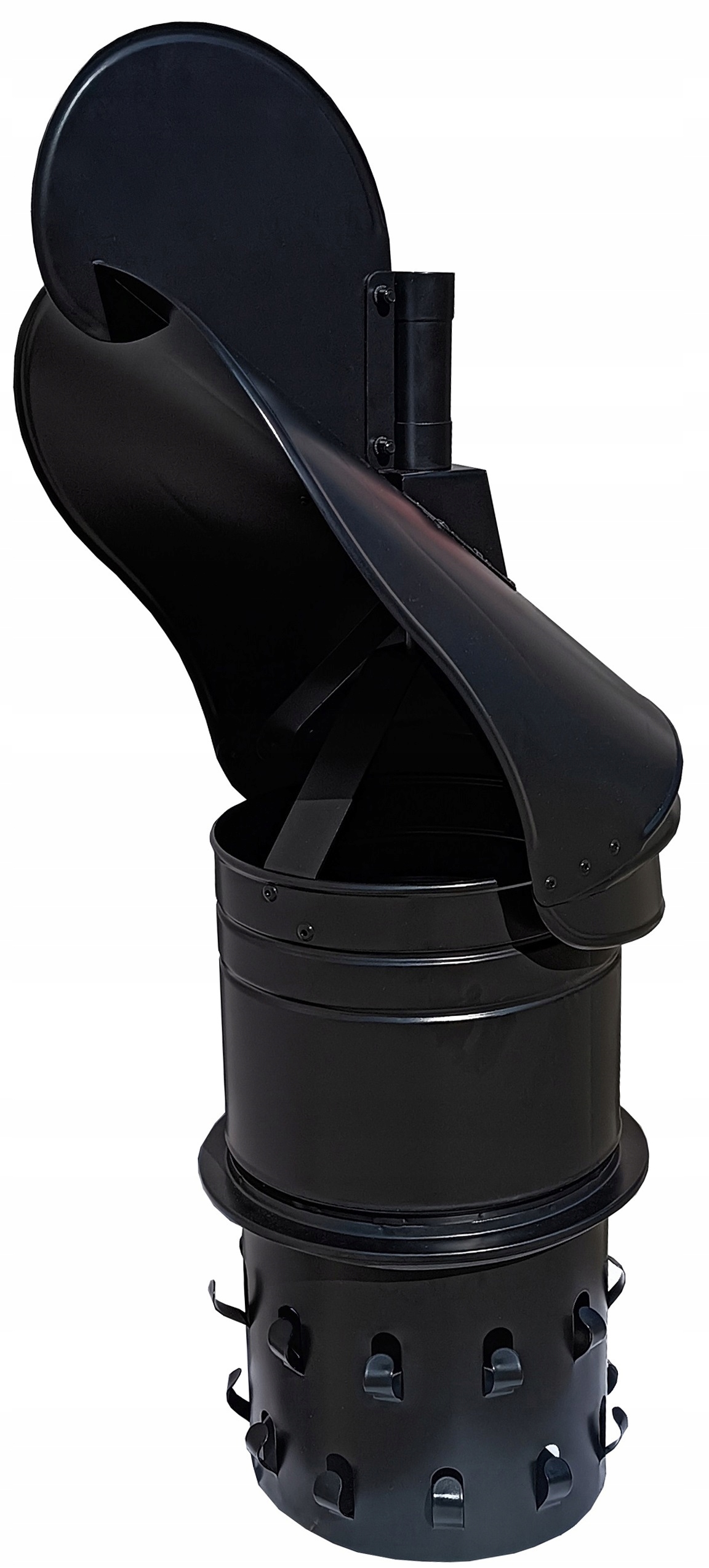 Strażak Systemowy Do Komina Ceramicznego fi 200 Czarny Kwasoodporny Łożysko