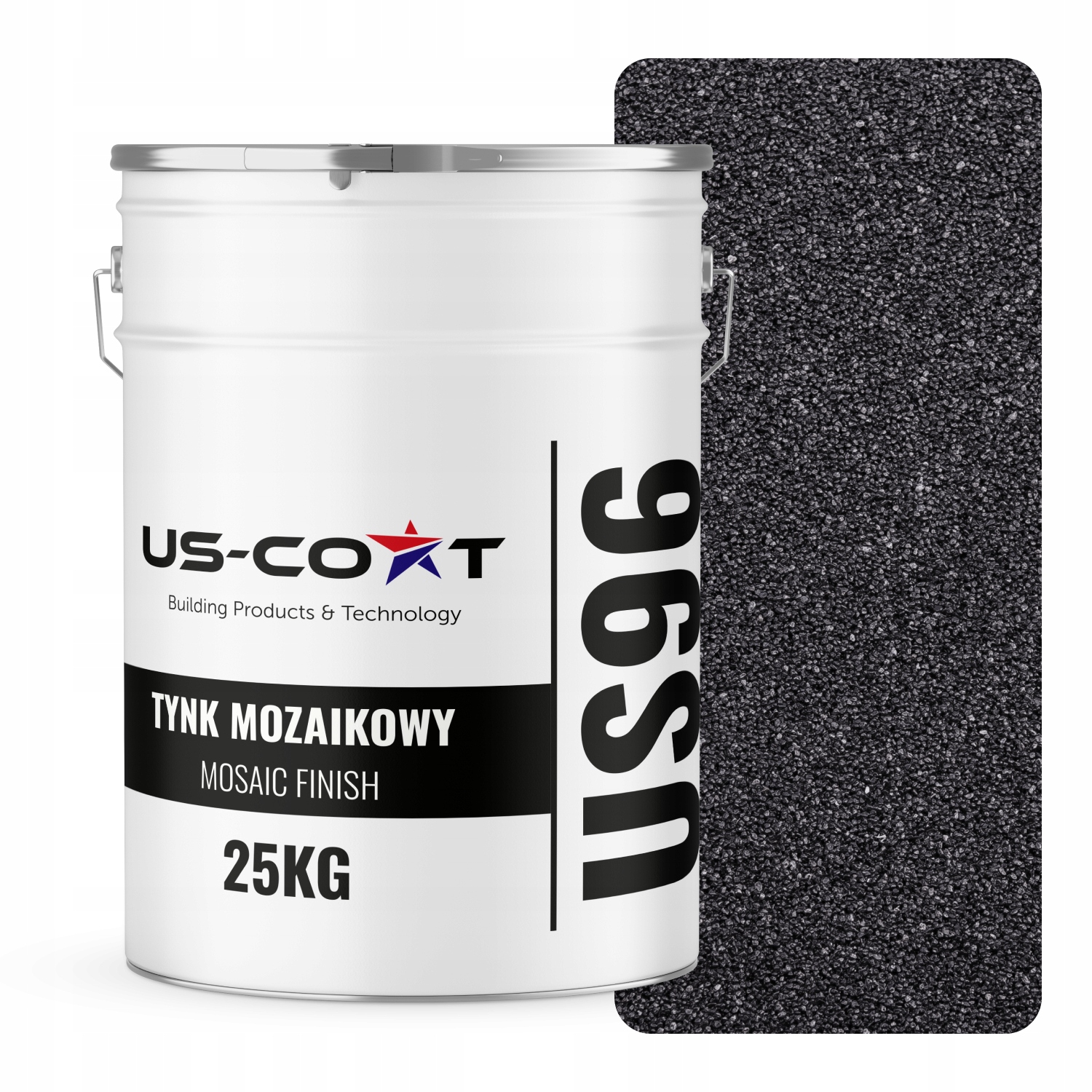 Mozaiková Omítka Mozaika 25 Kg Černá M12 Ozdobná Pryskyřičná Fasáda Premium