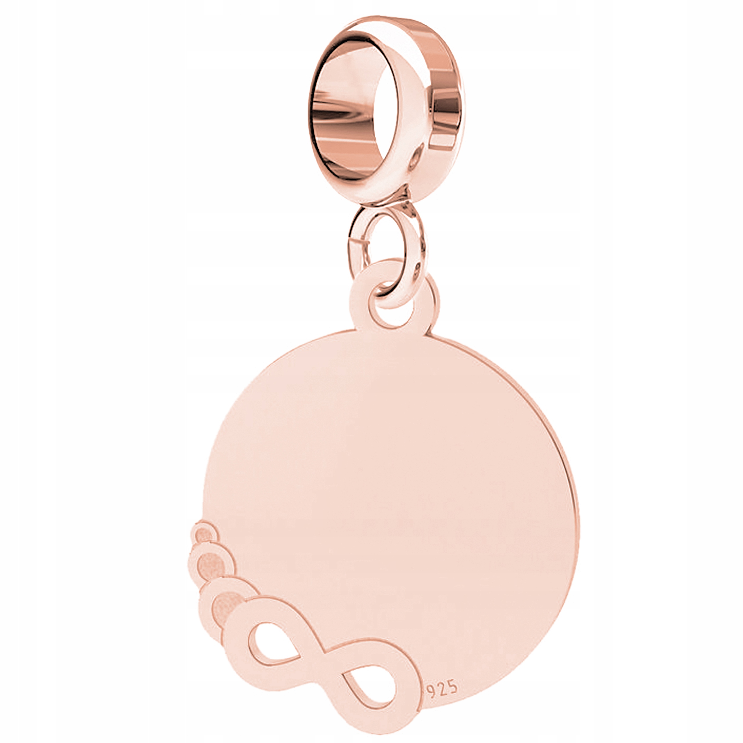 Přívěsek Plíšek Nekonečno růžové zlato