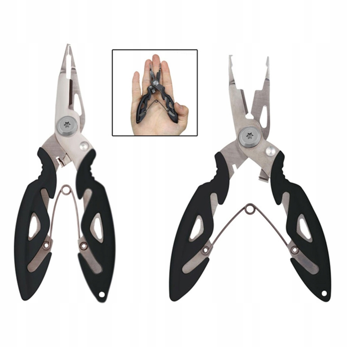 SZCZYPCE Nóż NOŻYCZKI Wędkarskie do PLECIONKI Żyłki WYHACZANIA RYB Haczyków Marka inna