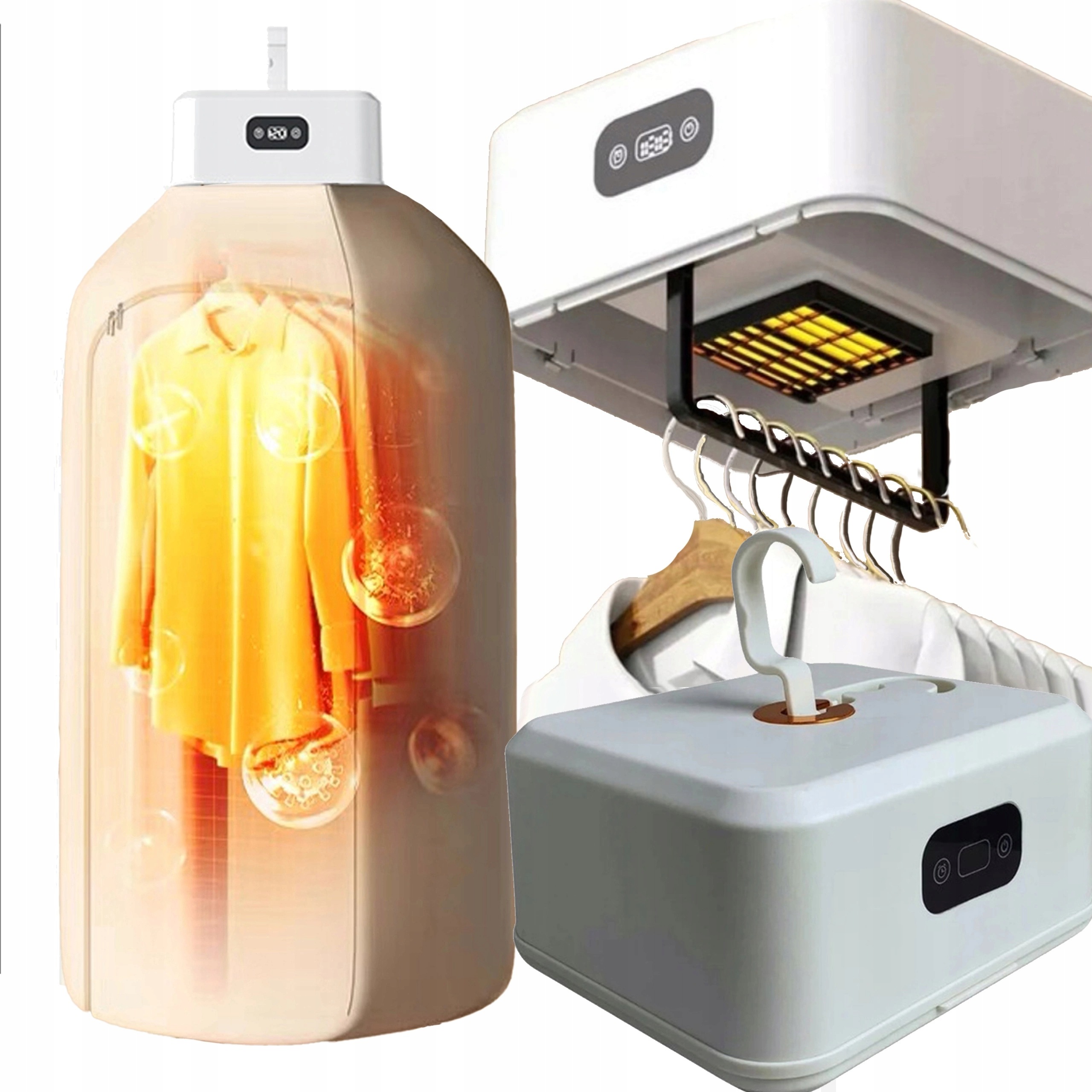 Sušák Na Prádlo Rychlosušící Přenosný 600W Tichý