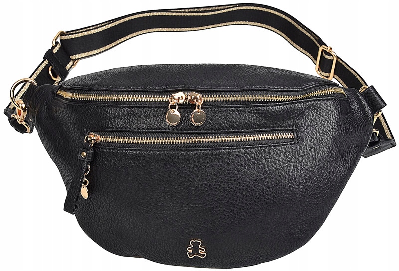 LuluCastagnette TOREBKA damska LISTONOSZKA nerka SASZETKA szeroki pasek