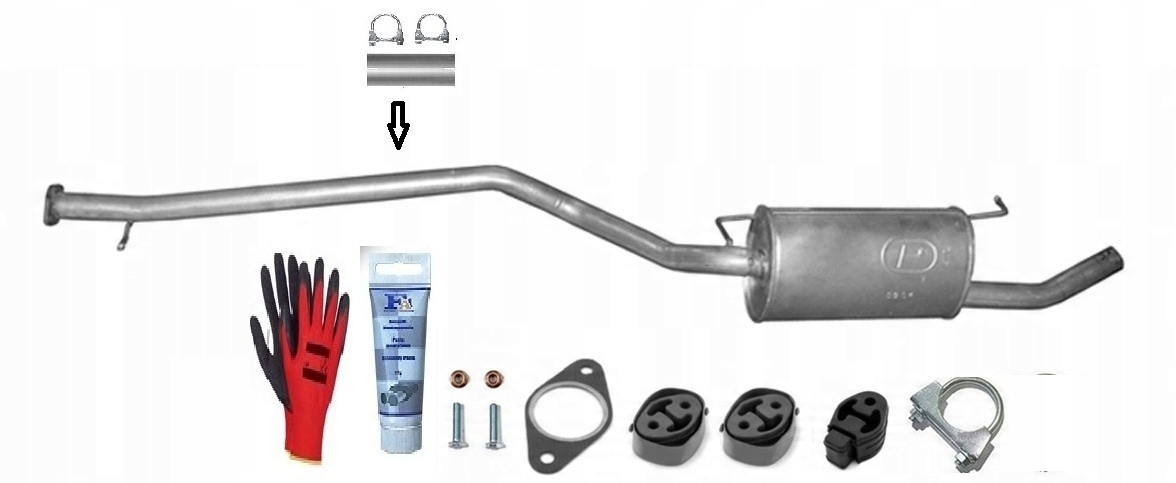 Ford Transit Connect 1.8 Tdi/TDCi 55-66 kW (2004-8/2006) Lwb Tlumič