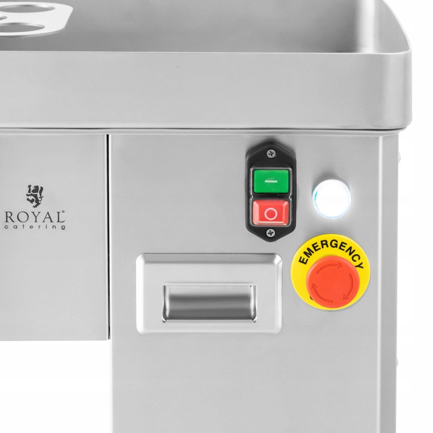 MASZYNKA KRAJALNICA PLASTERKOWNICA DO MIĘS - 230V Marka Royal Catering