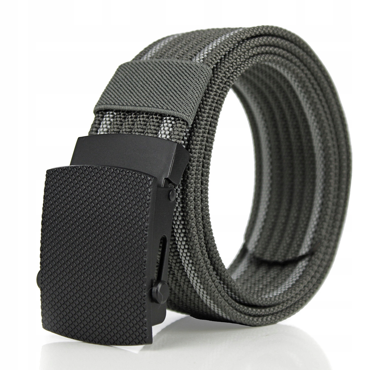 

Pasek męski parciany solidny odlewana klamra pas