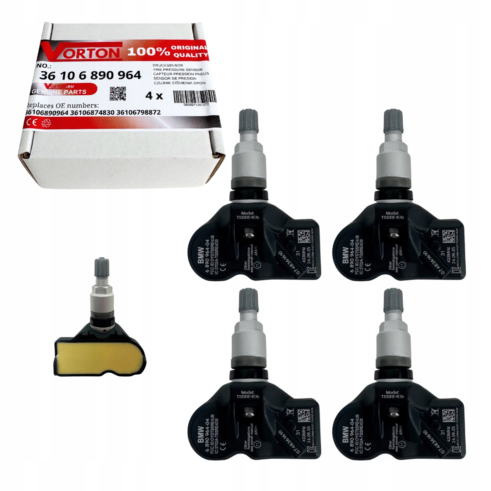 Senzory Tpms Bmw 5 F10 6 F12 F13 F06 X3 F25 Mini F01 F07 F25