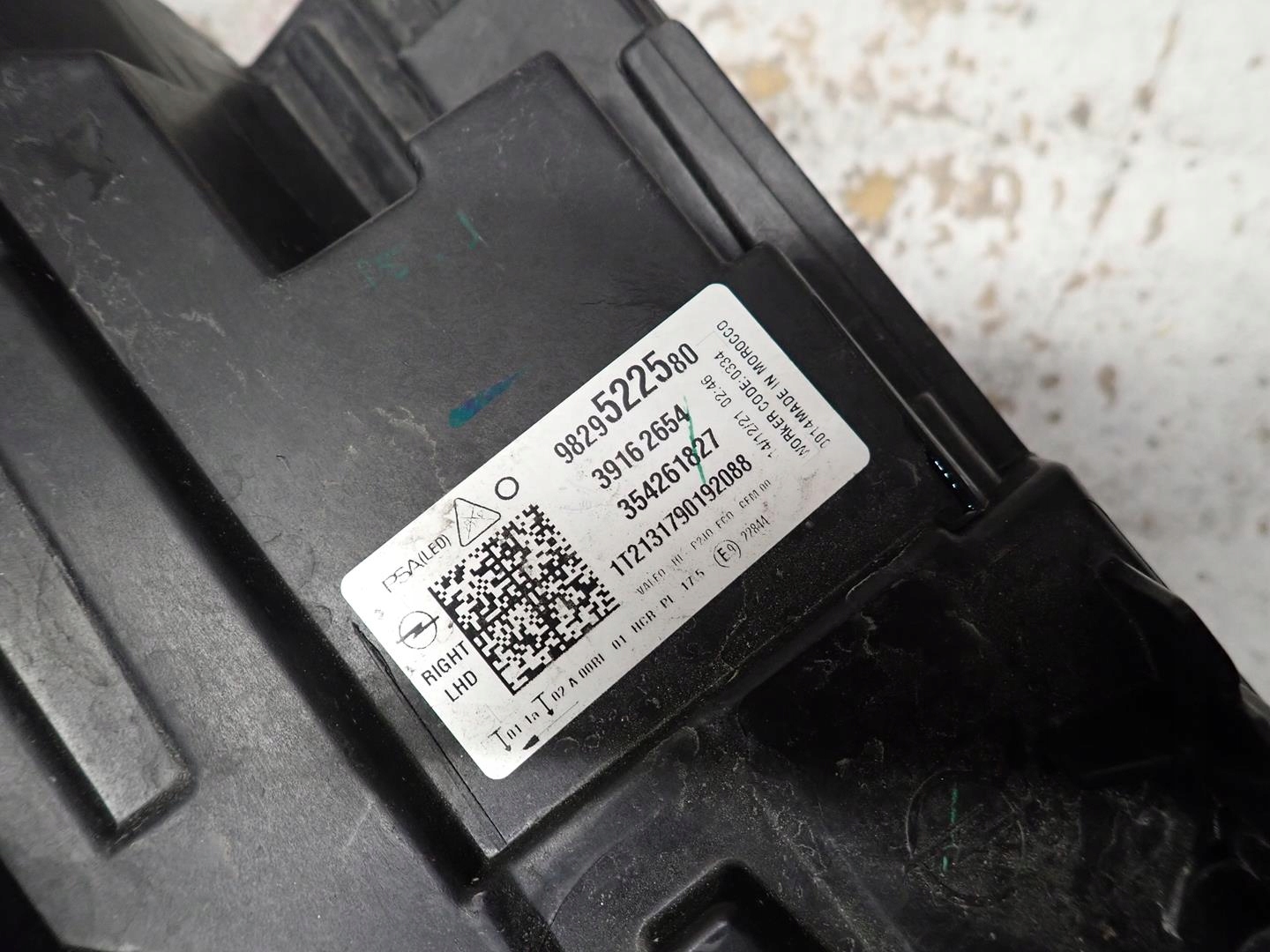 light front front right OPEL CORSA F 2019- FULL LED 9829522580