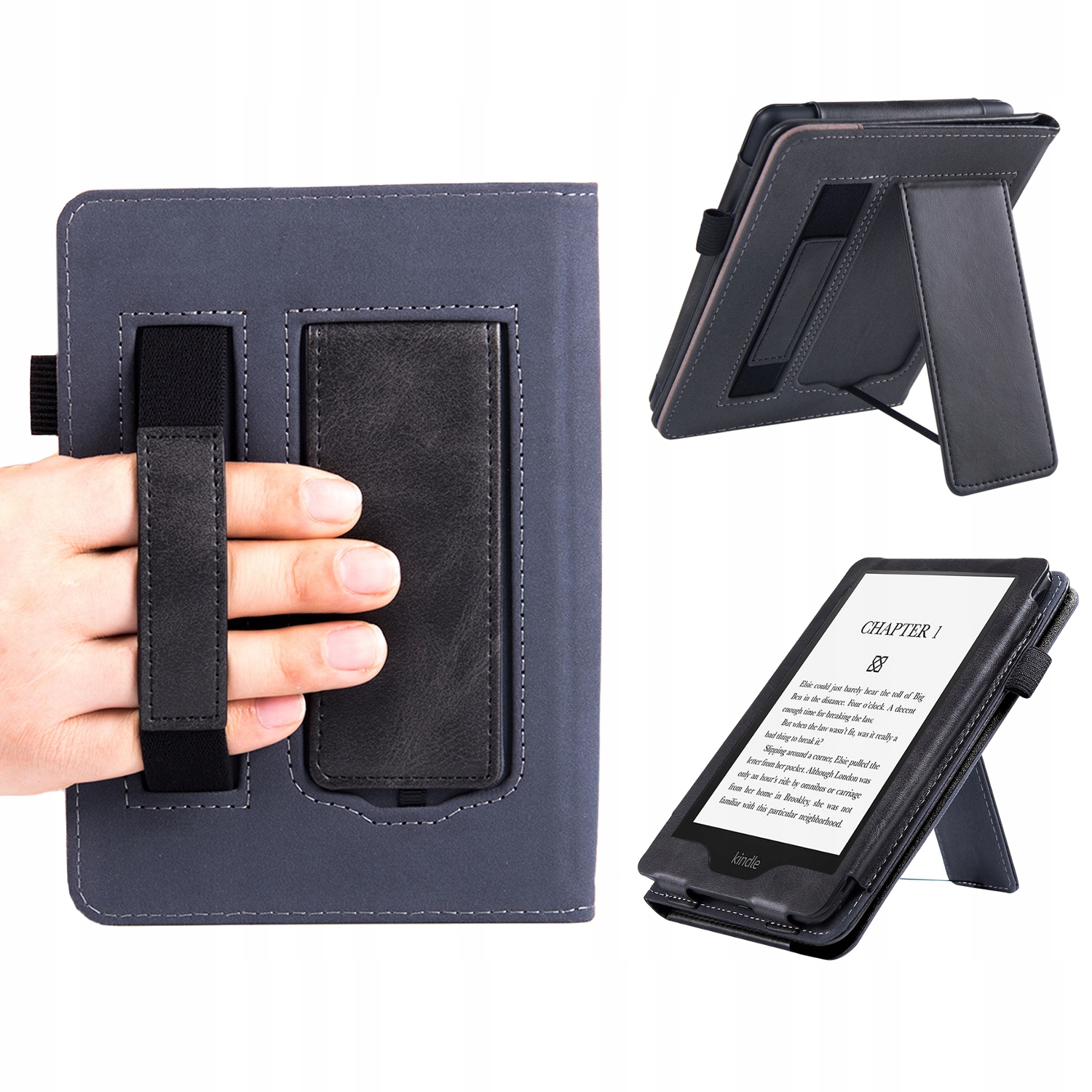 IRIS POKROWIEC ETUI CASE NA CZYTNIK Kindle Paperwhite 5 z NÓŻKĄ i PASKIEM Przeznaczenie Kindle