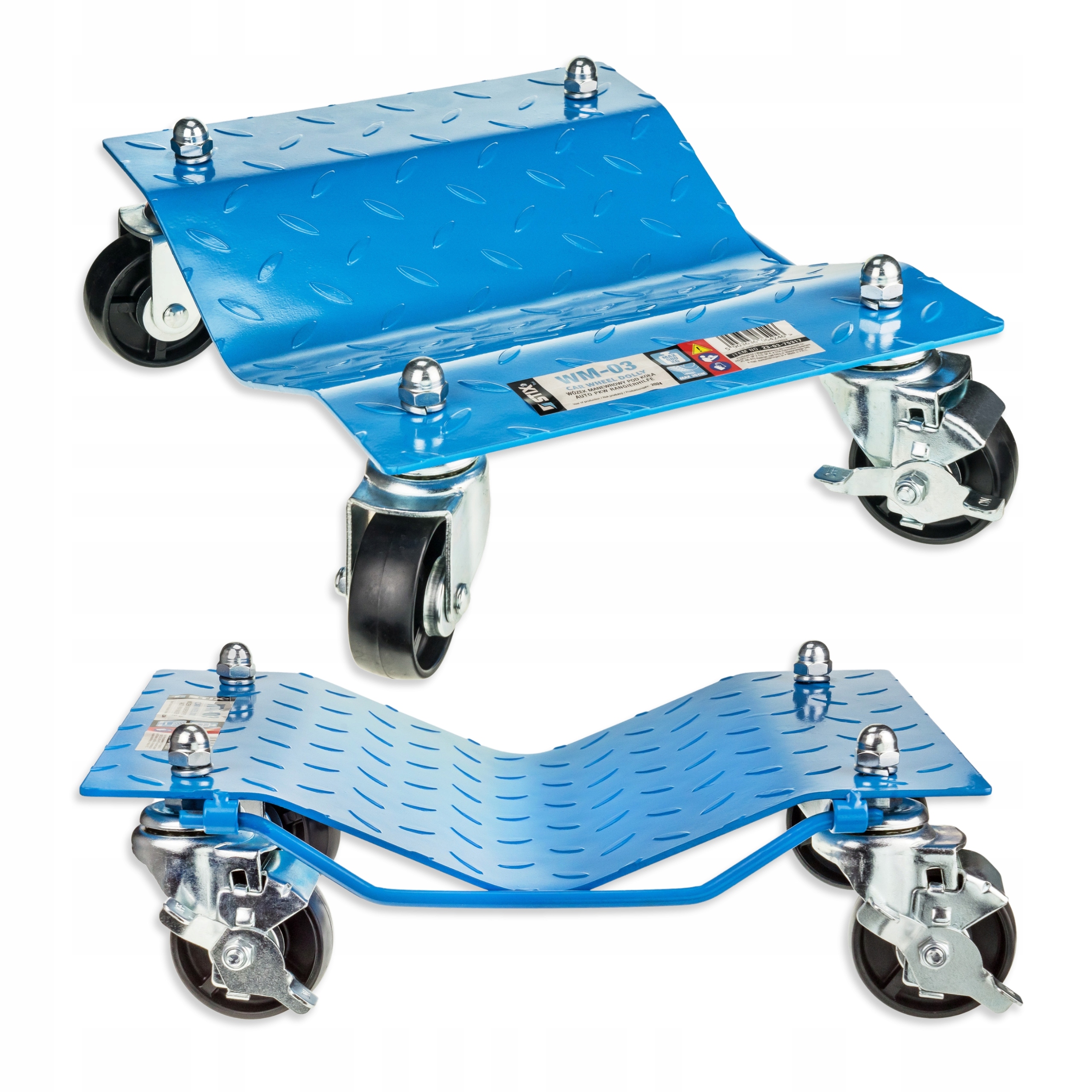 Vozíky Rolky 2x 680 kg Přepravní Dílenský Servisní Vozík Pod Kola Automobilu