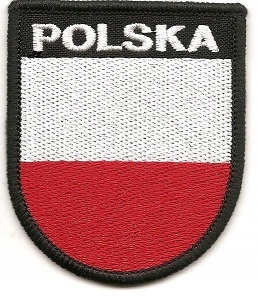 

Polska Flaga haft naszywka mundur aplikacja termo