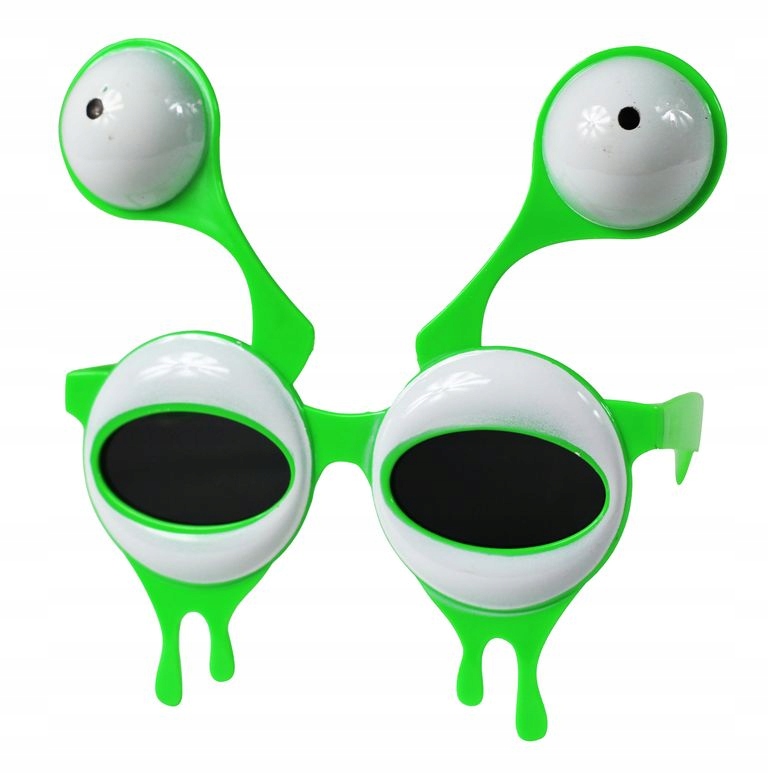 

Zielone Okulary Kosmita Ufo Ufoludek Obcy Impreza