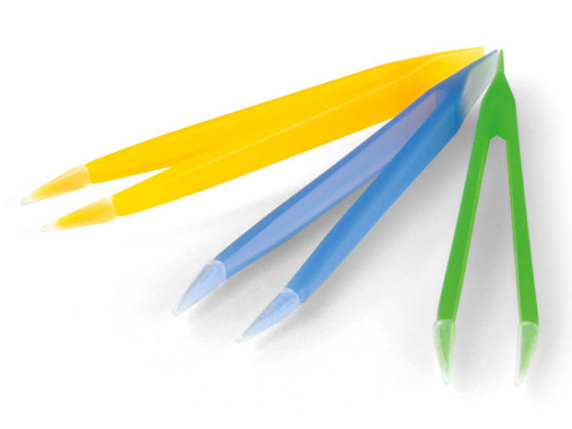 3 x Pęseta Do Miękkich Soczewek B&s Duża