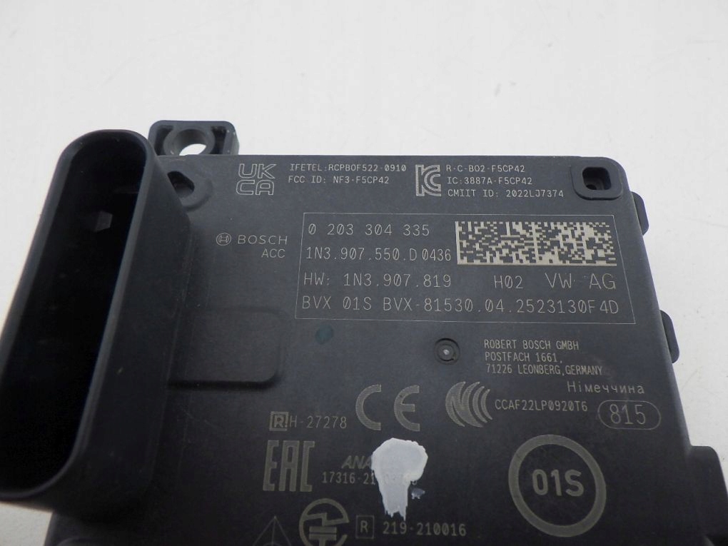 VW AUDI SEAT SKODA RADAR SENSOR DISTRONIC 1N3907550 D