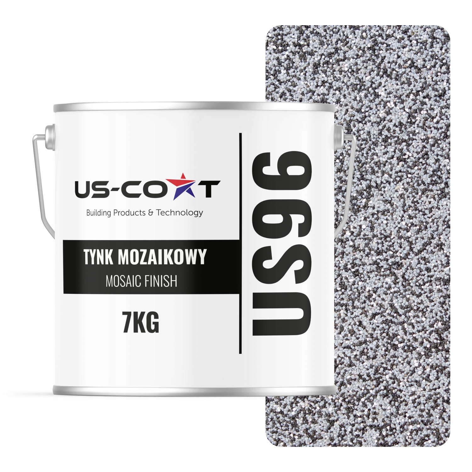 Mozaiková Omítka Mozaika 7KG Šedá M33 Ozdobná Pryskyřičná Fasáda Premium