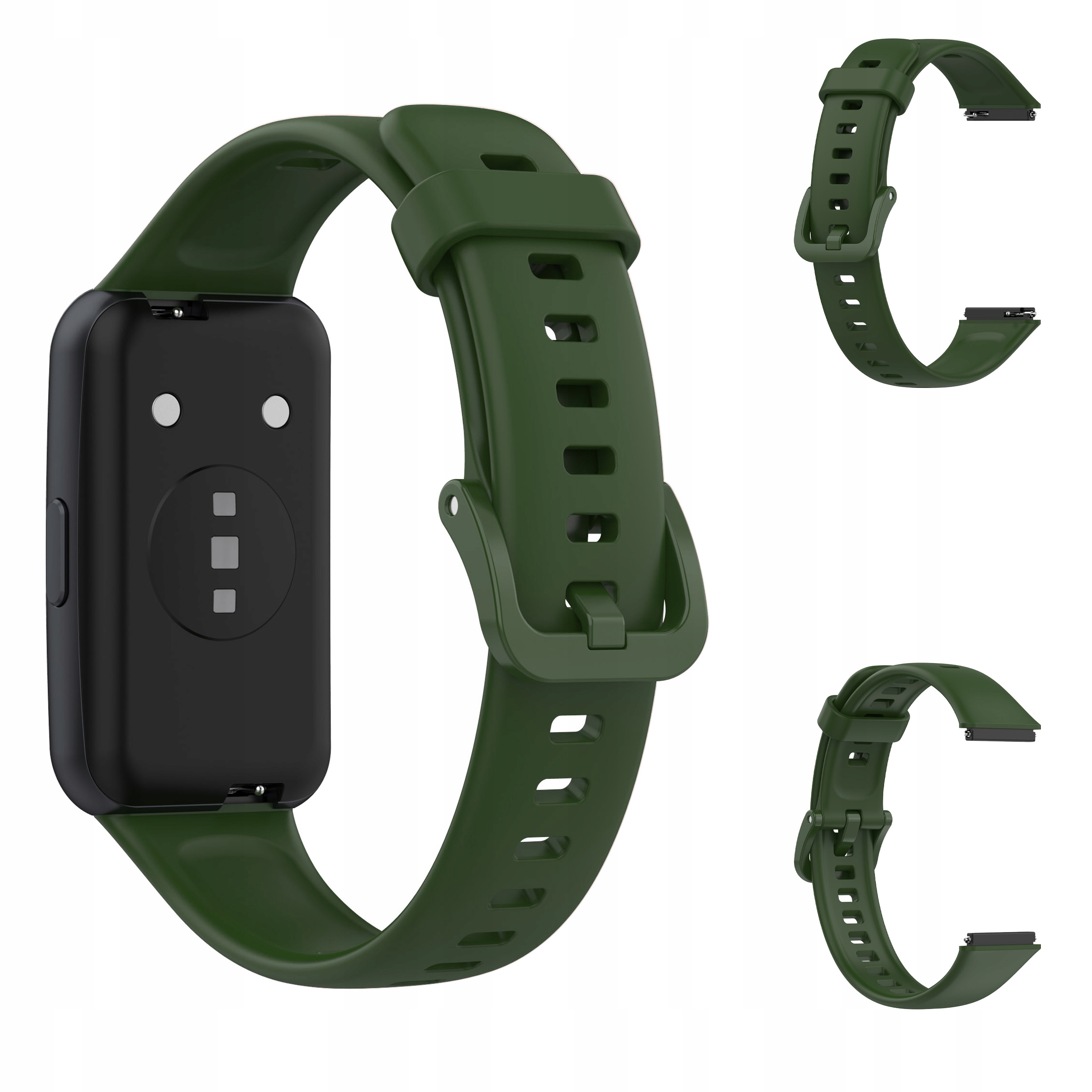

Pasek gumowy sportowy do Huawei Band 7 Zielony