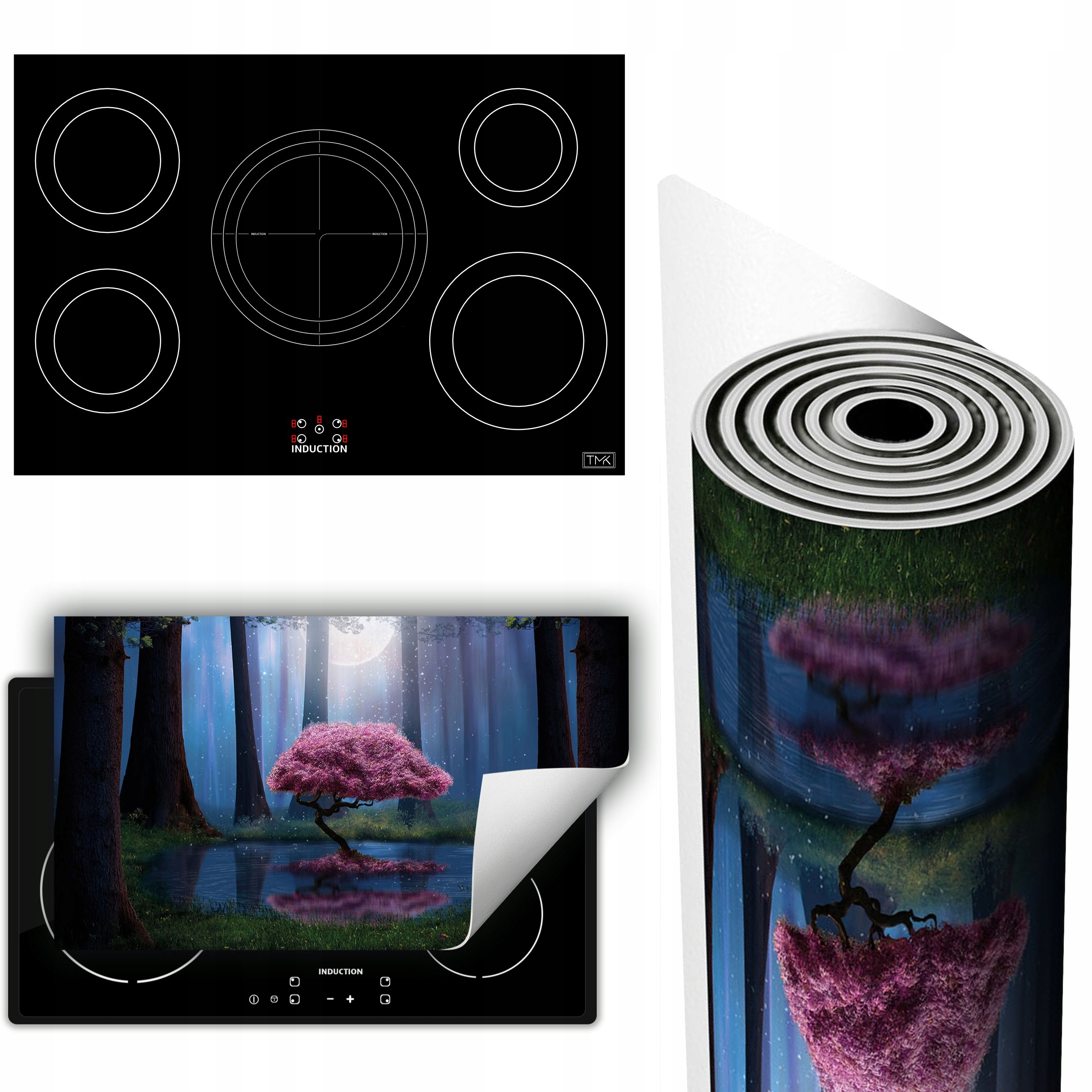 Vinylová Podložka Ochrana Kuchyňské Desky 90x52 strom