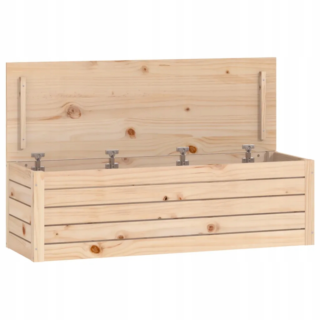 Úložný box z masivního borovicového dřeva 109x36,5x33 cm