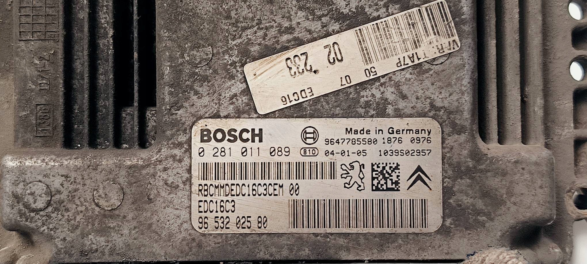 computer Motore ECU 0281011089 1.4 HDI PEUGEOT 206