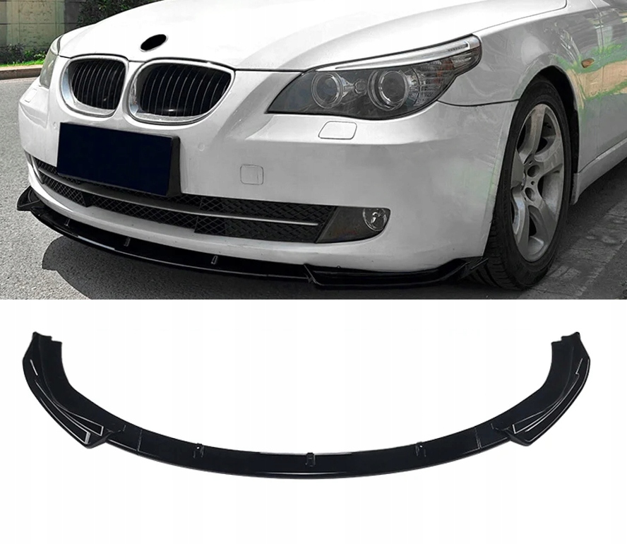 Rozdělovač Nárazníku Obyčejný Pro Bmw E60 E61 2008-2010, Černý Lesk