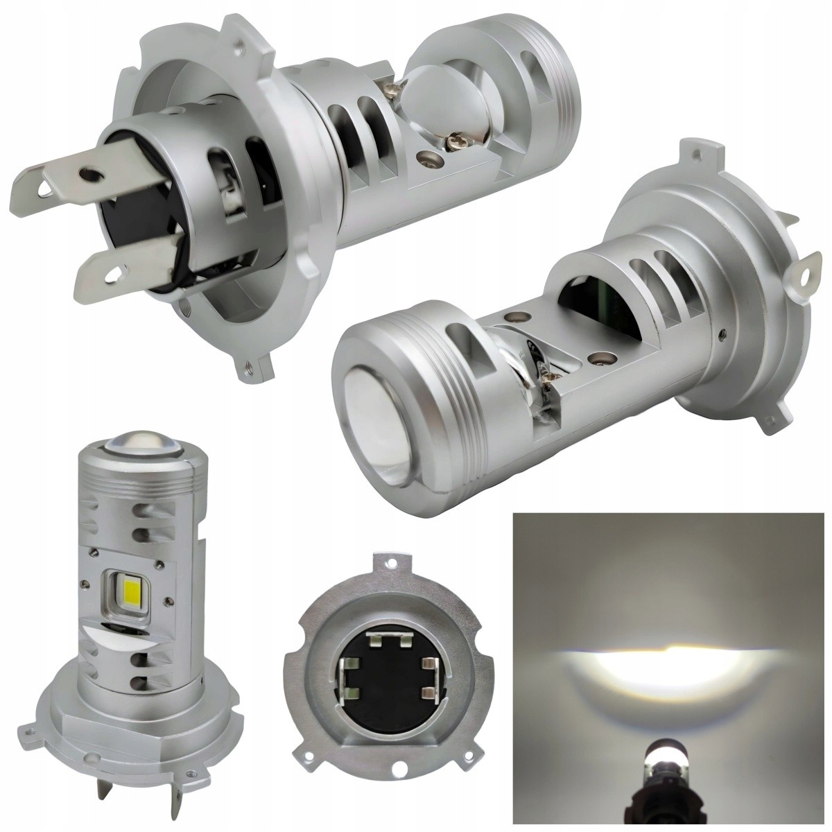 Led žiarovky H19 H4 12-24V Canbus pre lampy Usa, vlastná línia odrezania 2 ks